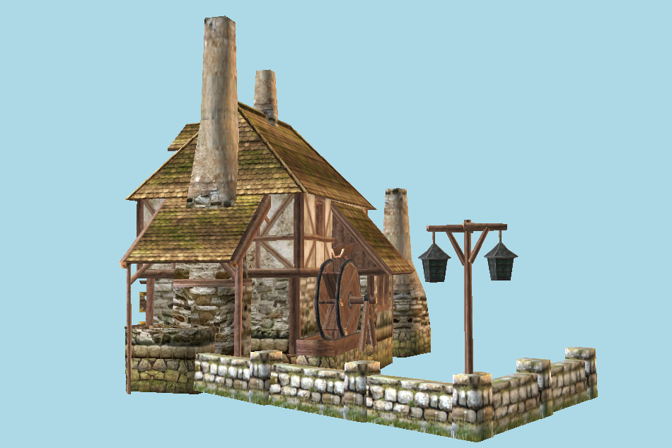 Cottage House 3d model
